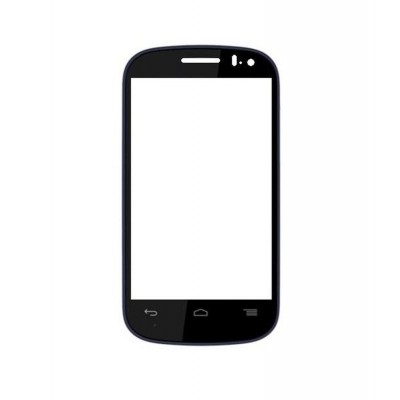Replacement Front Glass For Panasonic T31 Black By - Maxbhi.com
