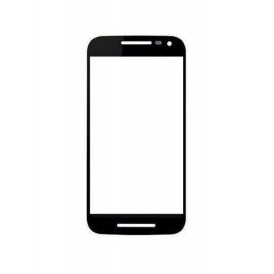 Replacement Front Glass For Motorola Moto G Turbo Black By - Maxbhi.com