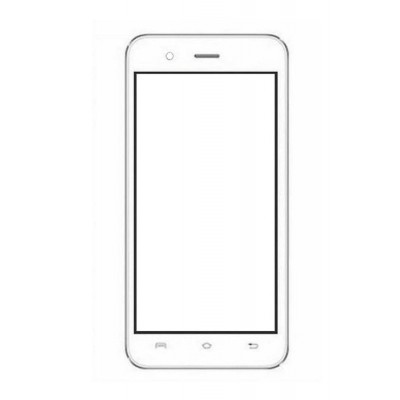 Replacement Front Glass For Lava Iris Atom 2x White By - Maxbhi.com