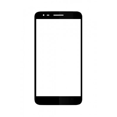 Replacement Front Glass For Panasonic Eluga A Black By - Maxbhi.com