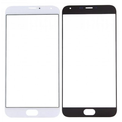 Replacement Front Glass For Meizu Mx5 Silver By - Maxbhi Com