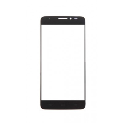 Replacement Front Glass For Alcatel One Touch Idol X Plus Black By - Maxbhi.com