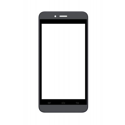 Replacement Front Glass For Intex Aqua Q7 Black By - Maxbhi.com