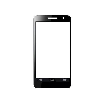 Replacement Front Glass For Panasonic P51 Grey By - Maxbhi.com