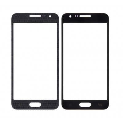Replacement Front Glass For Samsung Galaxy A3 Sma300f Black By - Maxbhi Com