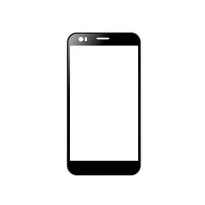 Replacement Front Glass For Spice Mi549 Grey By - Maxbhi.com