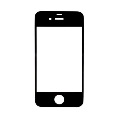 Replacement Front Glass For Apple Iphone 4 32gb Black By - Maxbhi.com