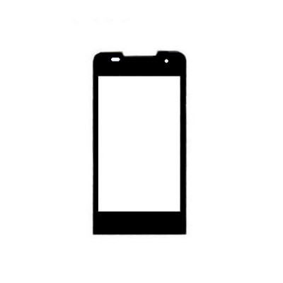 Replacement Front Glass For Lava Iris 400q Black By - Maxbhi.com