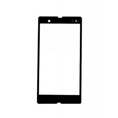 Replacement Front Glass For Sony Xperia Z Lt36 Black By - Maxbhi.com