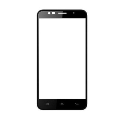 Replacement Front Glass For Celkon Millennia Epic Q550 Black By - Maxbhi.com