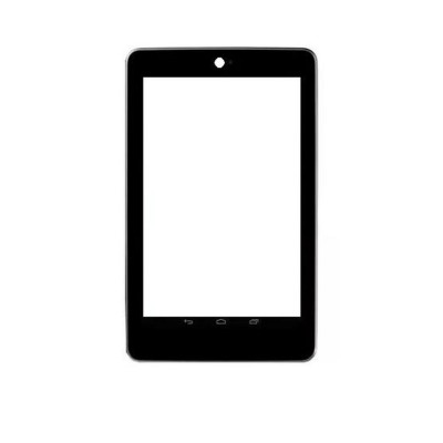 Replacement Front Glass For Google Nexus 7c 2012 32gb Wifi And 3g 1st Gen Black By - Maxbhi.com