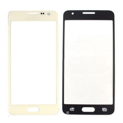 Replacement Front Glass For Samsung Galaxy A3 A300m Gold By - Maxbhi Com