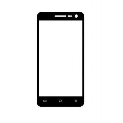 Replacement Front Glass For Xolo Q1011 Black By - Maxbhi.com