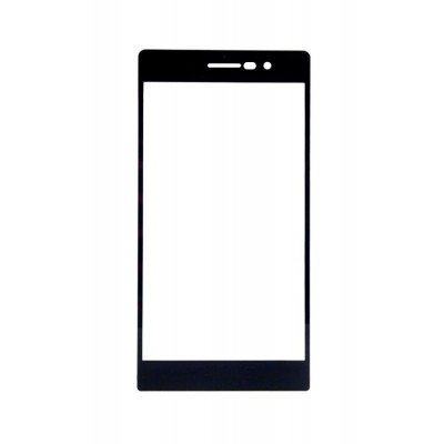 Replacement Front Glass For Huawei Ascend P7 Sapphire Edition Black By - Maxbhi.com
