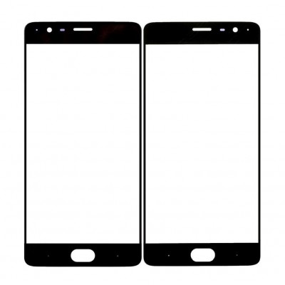 Replacement Front Glass For Oneplus 3t Black By - Maxbhi Com