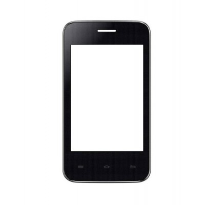 Replacement Front Glass For Spice Mi347 Black By - Maxbhi.com