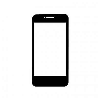 Replacement Front Glass For Celkon Campus Whizz Q42 Black By - Maxbhi.com