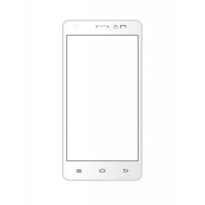 Replacement Front Glass For Intex Cloud M5 Ii White By - Maxbhi.com