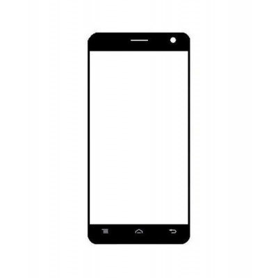 Replacement Front Glass For Lava Iris 550q Black By - Maxbhi.com