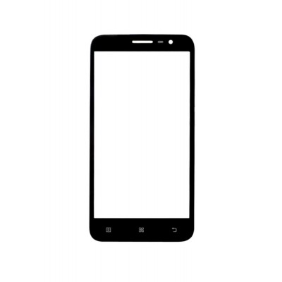 Replacement Front Glass For Lenovo Golden Warrior A8 A806 Black By - Maxbhi.com