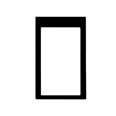 Replacement Front Glass For Nokia 5250 Black By - Maxbhi.com