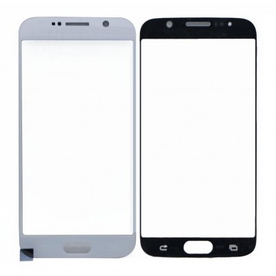 Replacement Front Glass For Samsung Galaxy S6 Dual Sim 32gb White By - Maxbhi Com