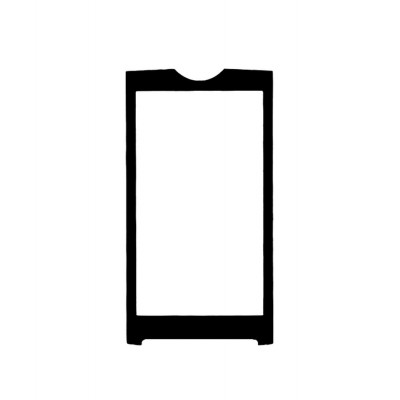 Replacement Front Glass For Sony Ericsson Xperia X3 Black By - Maxbhi.com