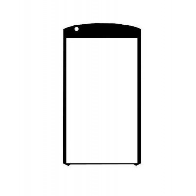 Replacement Front Glass For Kyocera Brigadier Black By - Maxbhi.com