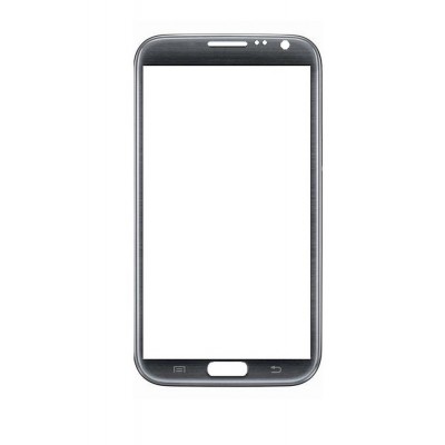 Replacement Front Glass For Samsung Galaxy Note Ii Cdma N719 Grey By - Maxbhi.com