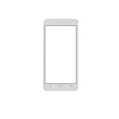 Replacement Front Glass For Celkon Millennia Q450 White By - Maxbhi.com