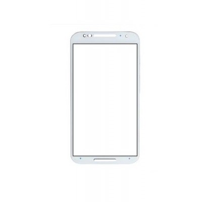 Replacement Front Glass For Moto X 2nd Generation White By - Maxbhi.com