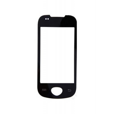 Replacement Front Glass For Samsung I5801 Galaxy Apollo Black By - Maxbhi.com