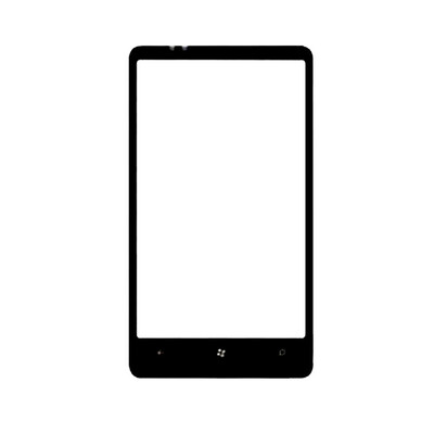 Replacement Front Glass For Htc Hd7 Black By - Maxbhi.com