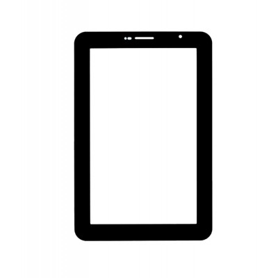 Replacement Front Glass For Samsung P6800 Galaxy Tab 7.7 Black By - Maxbhi.com