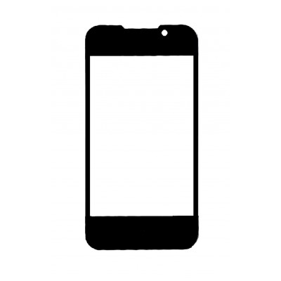 Replacement Front Glass For Spice Mi437 Stellar Nhance 2 White By - Maxbhi Com