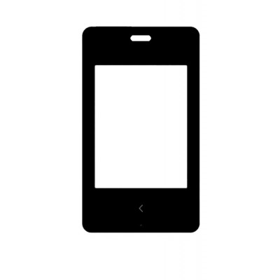 Replacement Front Glass For Nokia Asha 500 Dual Sim Yellow By - Maxbhi.com