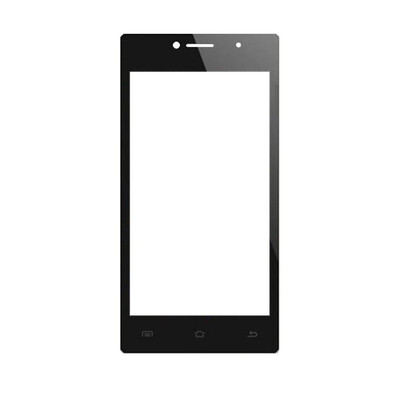 Replacement Front Glass For Spice Mi451 Smartflo Poise Black By - Maxbhi.com