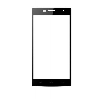 Replacement Front Glass For Celkon Millennium Glory Q5 Black By - Maxbhi.com