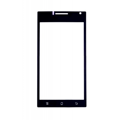 Replacement Front Glass For Huawei Ascend P1 Black By - Maxbhi.com