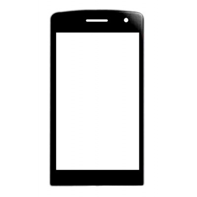 Replacement Front Glass For Hitech Amaze S430 Plus Black By - Maxbhi.com