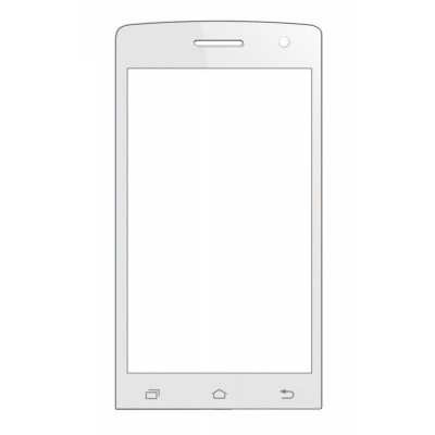 Replacement Front Glass For Hitech Amaze S430 Plus White By - Maxbhi.com