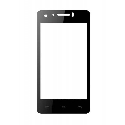 Replacement Front Glass For Intex Aqua Y2 Remote Black By - Maxbhi.com