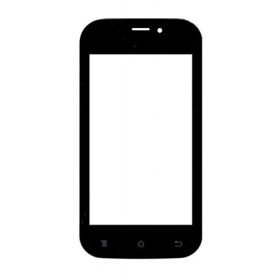 Replacement Front Glass For Karbonn A91 Black By - Maxbhi.com
