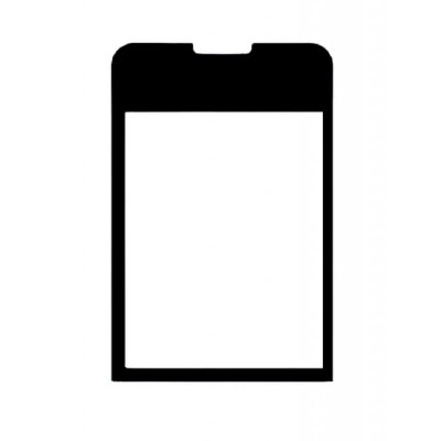 Replacement Front Glass For Nokia 6208c Black By - Maxbhi.com