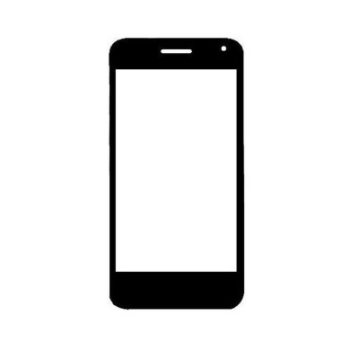Replacement Front Glass For Spice Mi401 Black By - Maxbhi.com