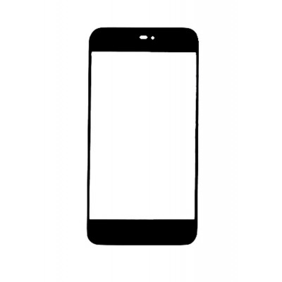Replacement Front Glass For Meizu Mx2 Black By - Maxbhi.com
