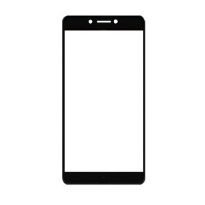 Replacement Front Glass For Panasonic P88 Black By - Maxbhi.com