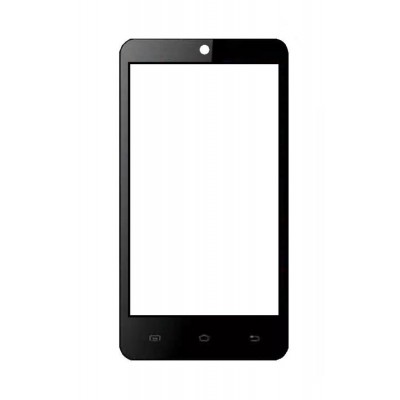 Replacement Front Glass For Intex Aqua R4 Black By - Maxbhi.com