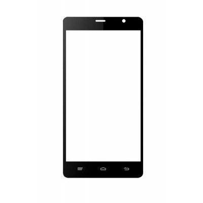 Replacement Front Glass For Intex Aqua Slice Ii Black By - Maxbhi.com