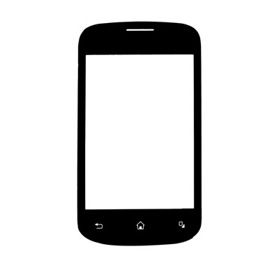 Replacement Front Glass For Celkon A75 Black By - Maxbhi.com